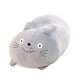 thumbnail image 1 of Almohada De Dibujos Animados De Animales, Juguete De Peluche Relleno De Dibujos Animados Para El Hogar, Escritorio, Vacaciones, Gato Gris, 1 of 3