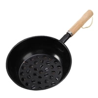 Ioensy - Bandeja De Arranque De Carbón Iron Bandeja De Hierro Portátil Para Acampar El Jardín Al Aire Libre De 16 Cm Con Agujero