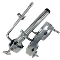 Magideal - Soporte De Montaje De Percusión De Hardware De Tambor, Soporte De Montaje De Varilla De Tambor Tom, Soporte De Soporte De Tambor De Tom Duradero Para Varilla Corta Con Abrazadera
