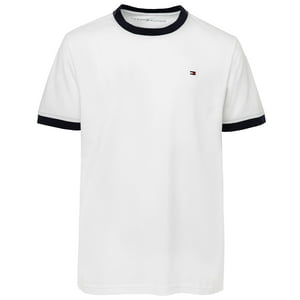 Camiseta Tommy Hilfiger Core Para Niños Grandes Con Cuello Redondo Ken White
