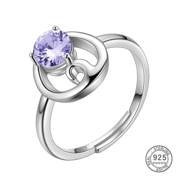 Stunning 925 Sterling Silver Constellation Ring with Zircon Adjustable Design - Perfect Gift for Women