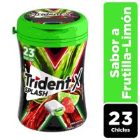 Chicle Trident Splash Sin Azúcar Sabor Frutilla Limón