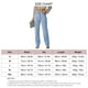 thumbnail image 3 of Pantalones de mujer, pantalones largos elásticos, pantalones rectos con botones cruzados, pantalones azul claro, 3 of 7