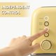 thumbnail image 4 of Tostadora BUYDEEM DT640 de 4 rebanadas con ranuras extra anchas, color amarillo suave, 4 of 7