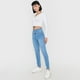 thumbnail image 4 of Jeans Mujer Skinny Push Up Azul Claro 3 Botones Corona, 4 of 5