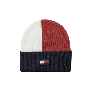 Gorro Tommy Hilfiger A Rayas Acanalado Para Hombre, Color Blanco