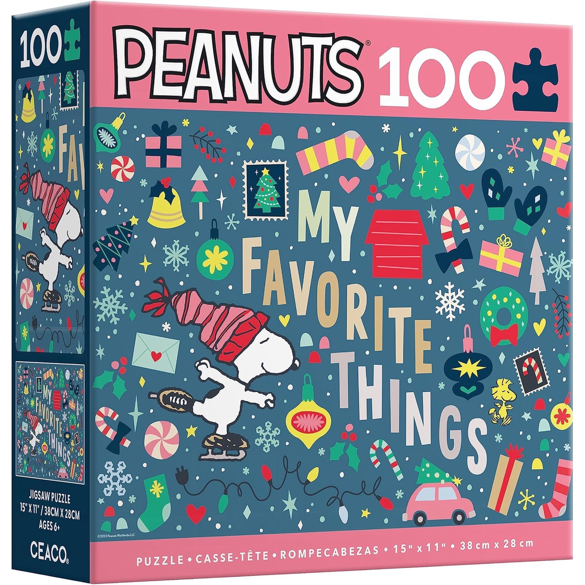 Rompecabezas Ceaco Snoopy De 100 Piezas Sobredimensionadas