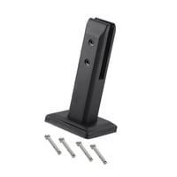 Bothyi - Abrazadera De Vidrio De Acero Inoxidable Para Valla De Piscina, Para Todo Tipo De Vidrios, Altura 20 Cm, Color Negro Mate