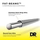 thumbnail image 3 of Cuerdas para bajo eléctrico DR Strings FAT-BEAM FB5-130 de acero inoxidable, 3 of 9