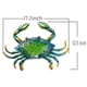 thumbnail image 2 of Arte de Pared JOYBEE Cangrejo de Metal Azul Verde 44 cm Decoración, 2 of 7