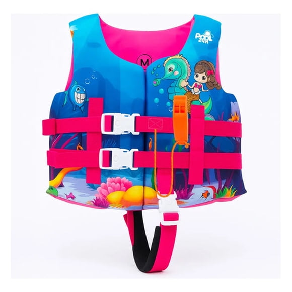 Chaleco Flotador Niñas Caballito De Mar Natación Piscina