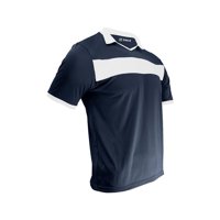 Snix - Polera De Futbol Infantil Zid Azul Marino Franja Blanca Talla 16