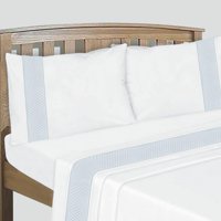 Chantilly - Sabanas Bordadas 144H Shine Collection Queen Gris Plata