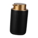 thumbnail image 5 of Dispensador de jabón de cerámica, botella de líquido, botella portátil vacía recargable con bomba de lavado corporal para el hogar, baño, Negro, 5 of 5