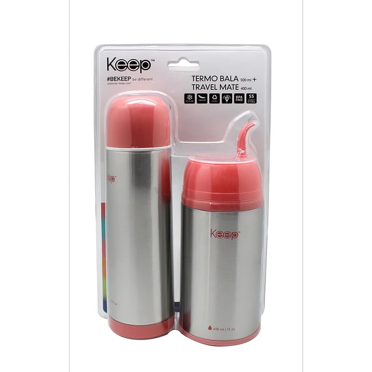 Termo Mate Acero Keep Fucsia