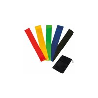 Fitness - Pack 5 Bandas Elásticas Con Bolsito Para Entrenamiento - Ps