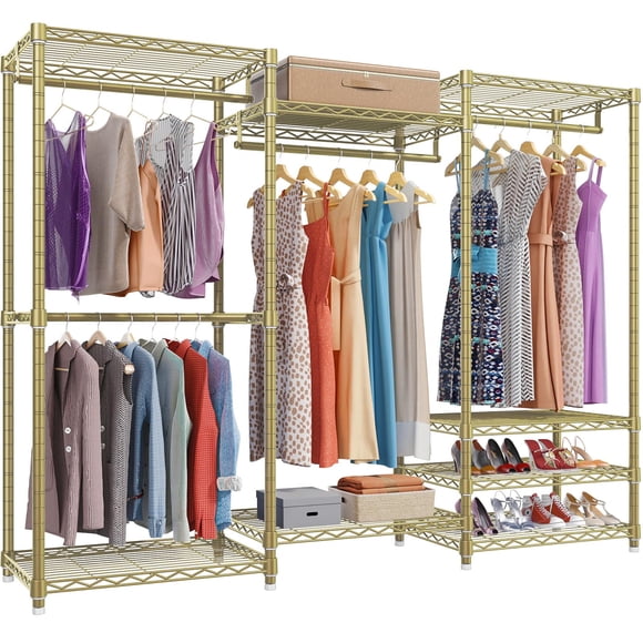 Perchero VIPEK V5 portátil de metal 175 x 40 x 194 cm dorado