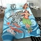 thumbnail image 2 of Juego de cama Nueva Caledonia - Polinesia Niñas con tiburón, 2 of 3
