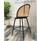 thumbnail image 3 of Silla de Bar Giratoria de Ratan Marsella - Beige, 3 of 3