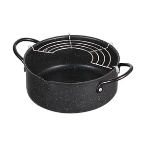 Magideal - Olla De Hierro Para Freír Japonesa, Herramientas De Cocina, Escurridor De Aceite, Utensilios De Cocina Pequeños Fáciles De Limpiar, Tempura Doméstica