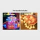 thumbnail image 1 of Christmas Lights 118.11inch Crystal Balls LED Fairy String Lights Christmas Decoration Garland Festoon Led Light Room Decor Navidad Noel 2022 New Year USB/Battery Power LED Ball Garland Lights Waterpr, 1 of 3