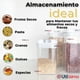 thumbnail image 5 of Set Contenedores de Alimentos 7 Piezas Herméticos De Plástico Cocina Despensa Negro, 5 of 7