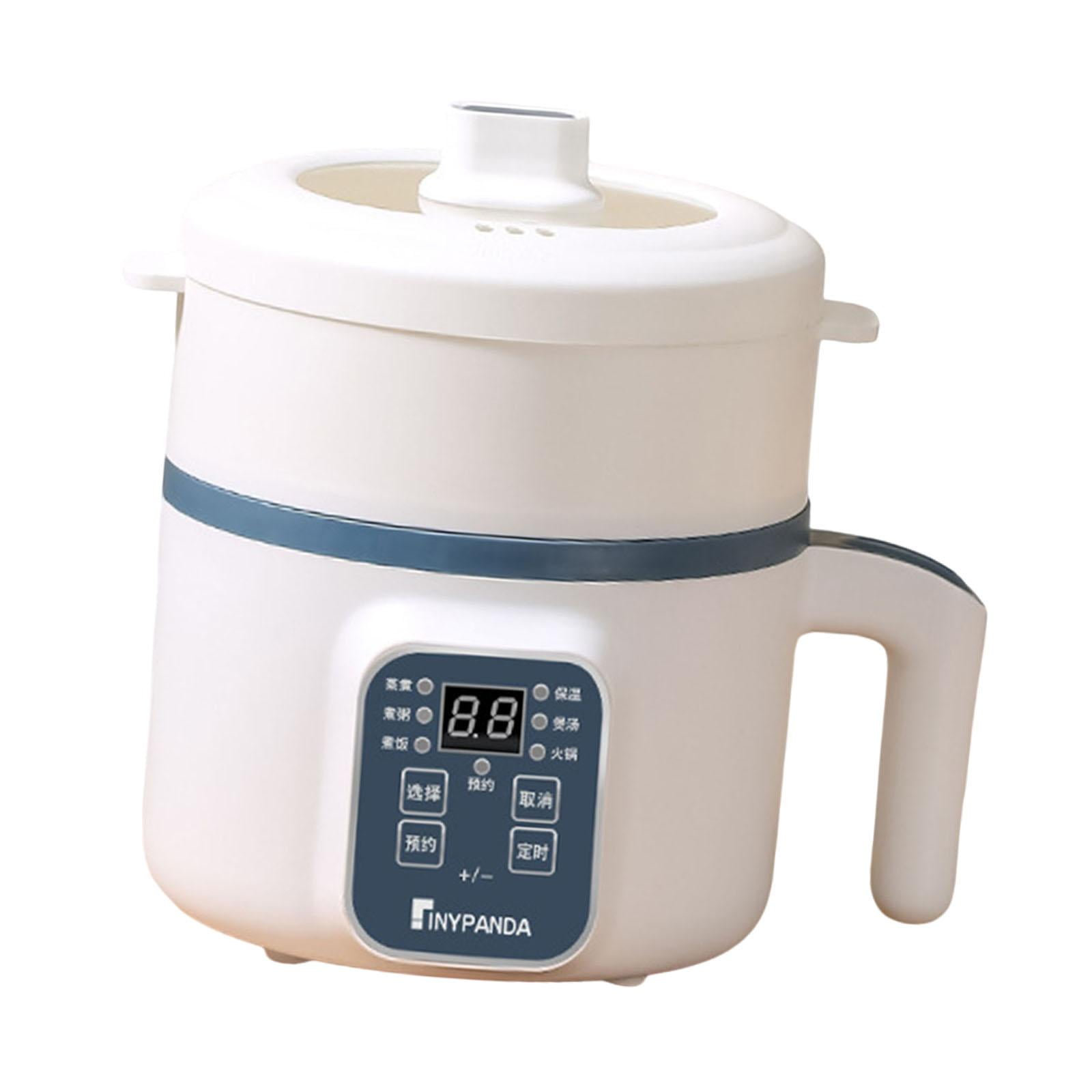 Bothyi - Olla Eléctrica Con Asa De 1,7 L, Pequeña Olla Arrocera Para Pasta, Gachas Y Arroz Con Vaporera