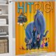 thumbnail image 5 of Hitpig-theme 4-Piece Shower Curtain Set with Rugs, Waterproof Bathroom Decor Set Includes Bath Mat, U-Shaped Rug, Toilet Lid Cover and Curtain with Hooks, 5 of 6