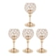 thumbnail image 3 of Candelabro De Cristal Con Mosaico De 4 Piezas, Soporte Para Luz De Té, Candelabro Dorado-S, 3 of 6
