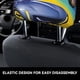 thumbnail image 4 of Batwheels Funda Protectora Universal Para Reposacabezas De Coche Funda Elástica Para Reposacabezas De Asiento De Auto Funda De Tela Antipolvo Accesorios De Interior 2 Piezas, 4 of 6