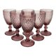 thumbnail image 1 of Set 6 Copas de Colores Morado Rombo, 1 of 3