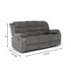 thumbnail image 3 of Living 3 Cuerpos Reclinable Norman + 2 Berger Norman Gris, 3 of 17