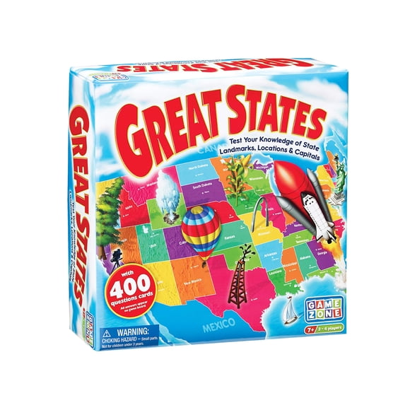 Juego de mesa Geography Game Zone Great States a partir de 7 años