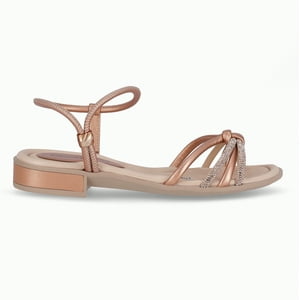 Sandalia Mujer Rosa Metalizado/Strass Taila Piccadilly