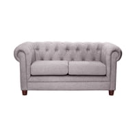 Latam Home - Sofa Florencia 2C Lino Gris Claro