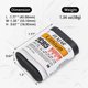 thumbnail image 3 of Baterías de litio Coonyard 2CR5 6V 1300mAh (paquete de 5), 3 of 6