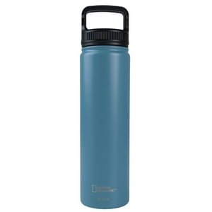 National Geographic - Botella Metálica Térmica Boca Ancha 750Ml Azul Petroleo