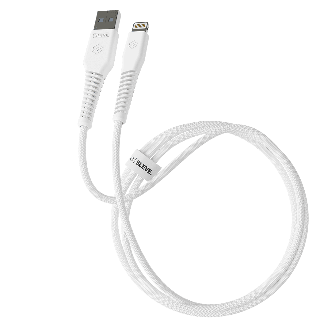 Cable Cargador Sleve Line X Usb A Lightning White