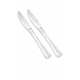 thumbnail image 1 of Cuchillo Desechable Transparente Resistente 50 Unidades, 1 of 2