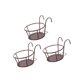 thumbnail image 1 of 3 Maceteros Colgantes Para El Hogar, Balcón, Valla, Exterior, Con Gancho, Color Bronce, 1 of 5
