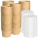 thumbnail image 1 of Cuencos de postre desechables ESSENTIAL de papel de 8 oz, 120 unidades con tapas, 1 of 7