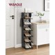 thumbnail image 2 of Estante vertical para zapatos Shelf VASAGLE de 7 niveles, negro, 43.5 pulgadas de alto, 2 of 8