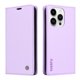 thumbnail image 3 of Funda Billetera de Cuero para iPhone 15 Pro con Tarjetero y Soporte - Tapa Magnética Morado, 3 of 6