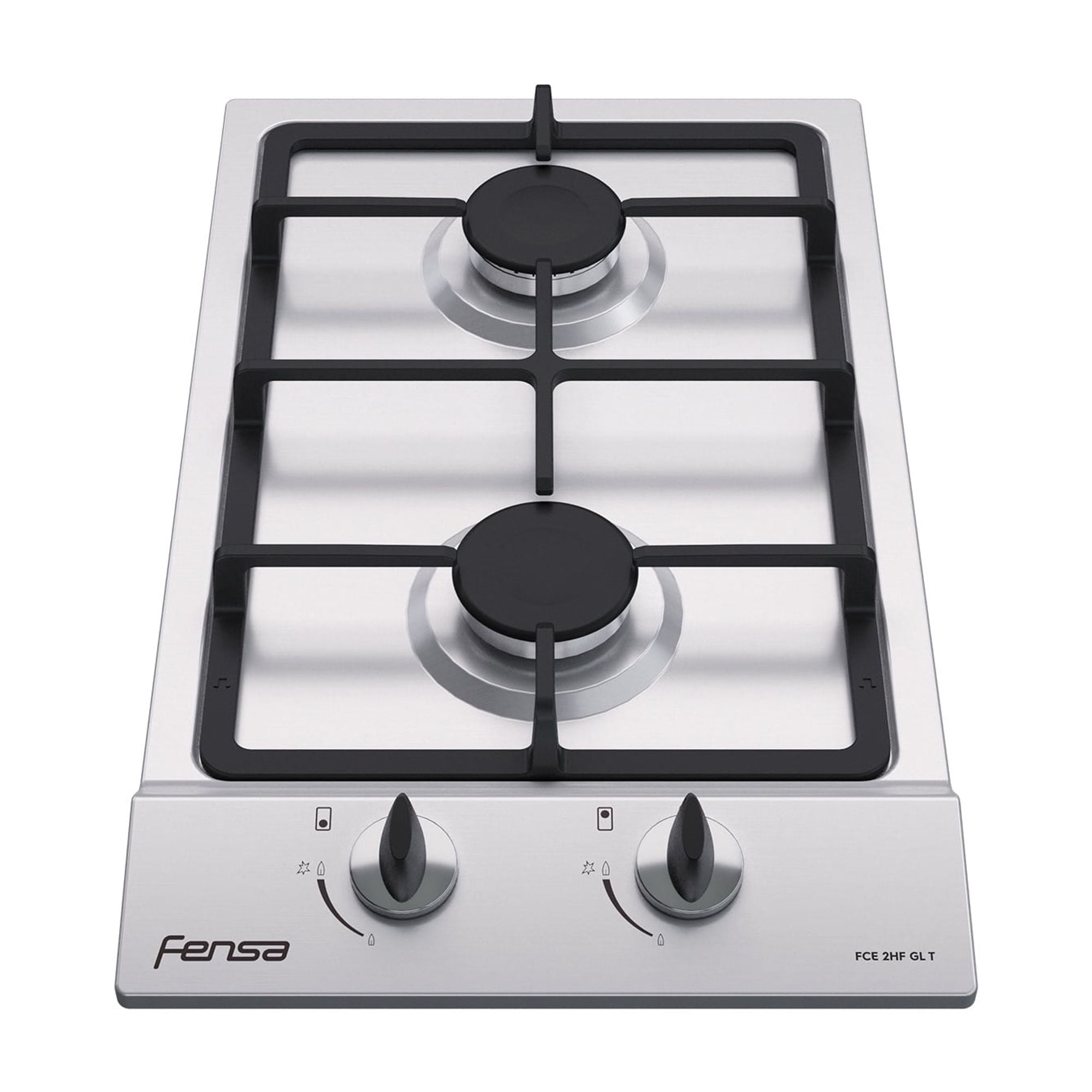 Fensa - Encimera A Gas 2 Platos Encendido Eléctrico Fce Fce 2hf Gl Inox