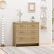 thumbnail image 1 of 4 Drawers Rattan Cabinet,for Bedroom,Living Room,Dining Room,Hallways,Easy Assembly, 1 of 3