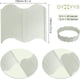 thumbnail image 2 of Paquete de 40 bordes de jardín entrelazados de 15,5 x 13,5 cm, de plástico, sin excavación, para jardín o patio (blanco), 2 of 5