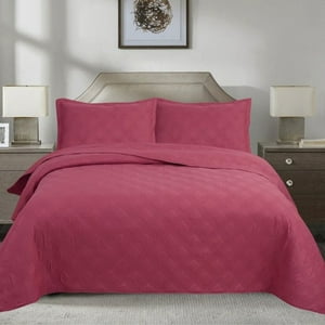 Quilt Andes Liso Frambuesa 1.5 Plazas
