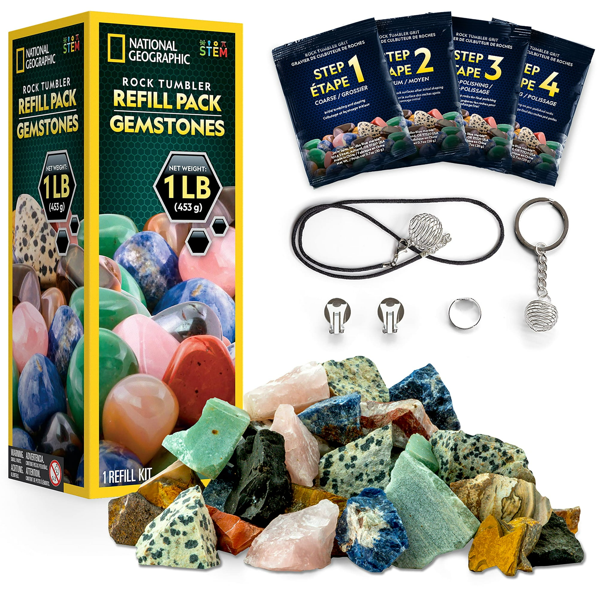 Kit De Recarga Blue Marble Piedras Preciosas Y Rocas 450g