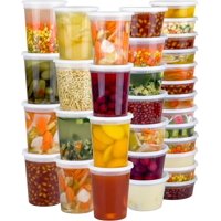 Contenedores De Delicatessen Dipoo, 120 Piezas, 60 Juegos, 960 Ml/480 Ml/240 Ml