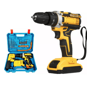 Genérico - Taladro Inalámbrico Atornillador Recargable - Kit Completo